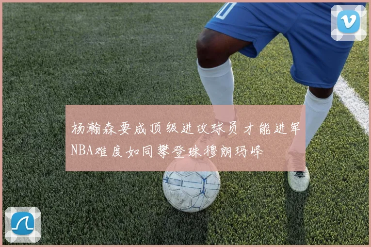 杨瀚森要成顶级进攻球员才能进军NBA难度如同攀登珠穆朗玛峰